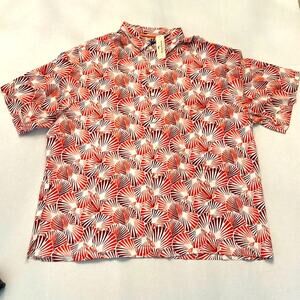 NWT Tommy Bahama 100% Silk Camp Shirt, Shell We Dance, Caliente XXL XLT 3XT A1